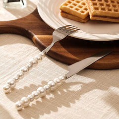 Pearl Handle Flatware 4 Pcs Set