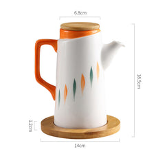 Printed Ceramic Oil Bottle