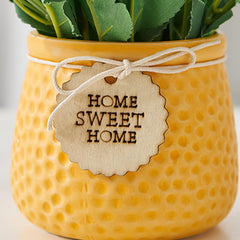 Embossed Ceramic Potted Plant