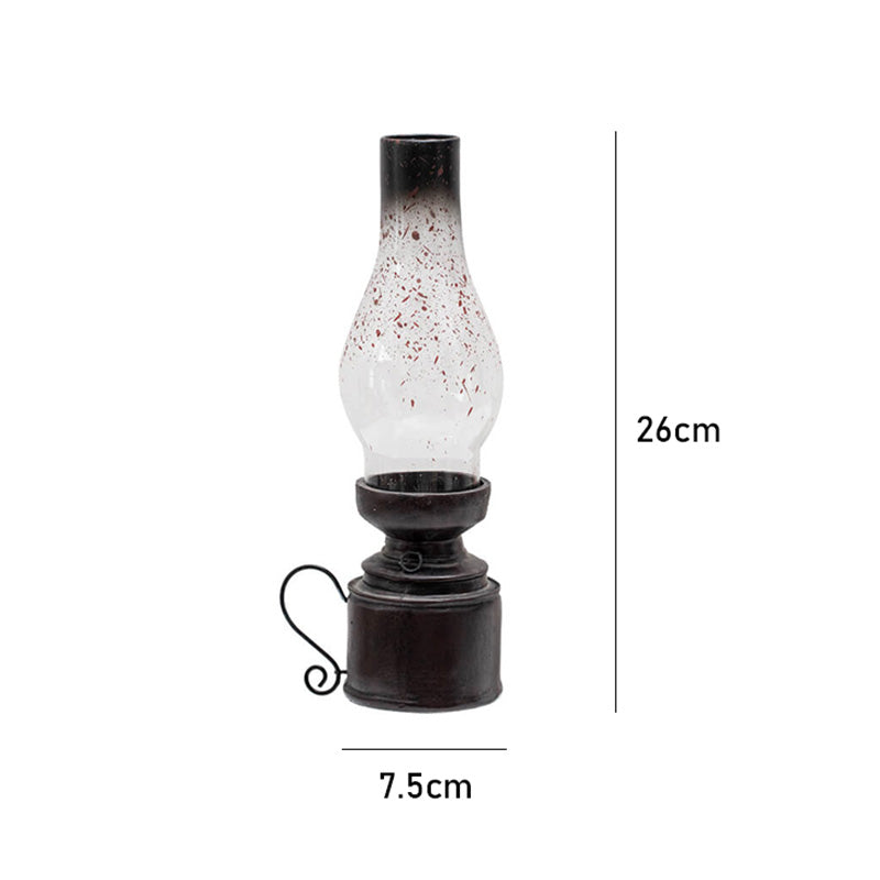 Retro Kerosene Shaped Glass Candle Holder