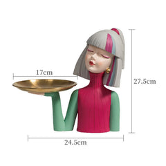 Beauty Girl Resin Decoration