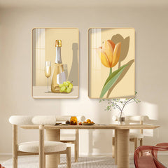 Flower Cup Crystal Porcelain Art Painting Set