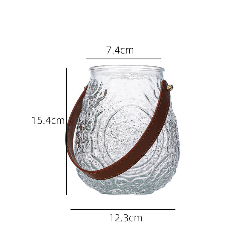 Simple Embossed Glass Vase