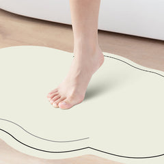 Solid Color Cloud Diatom Mud Bath Mat
