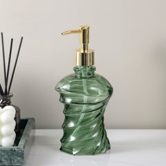 Spiral Glass Soap Dispenser