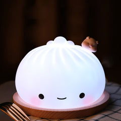 Steamed Bun Silicone Night Lamp