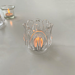 Tulip Glass Candle Holder
