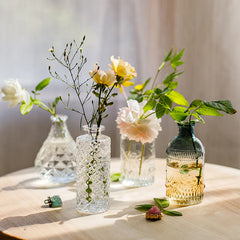 Vintage Embossed Glass Vase