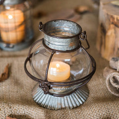Vintage Iron Portable Candle Holder
