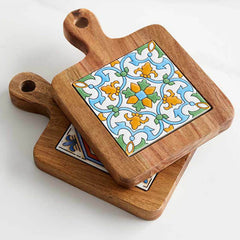 Vintage Pattern Ceramic Placemat