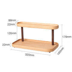 Wooden Jewelry Desktop Storage Rack
