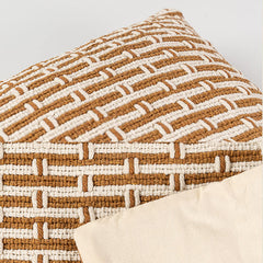 Woven Grid Throw Pillow Cover