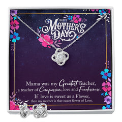1 Love Knot Earring & Necklace Set