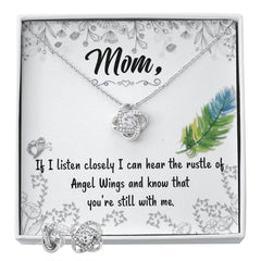 If I listen closely Love Knot Earring & Necklace Set