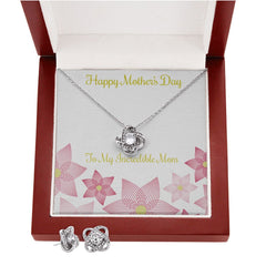 Mothers Day Inserts-01(1) Love Knot Earring & Necklace Set