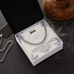 To My Amazing Son Cuban Link Chain For Him