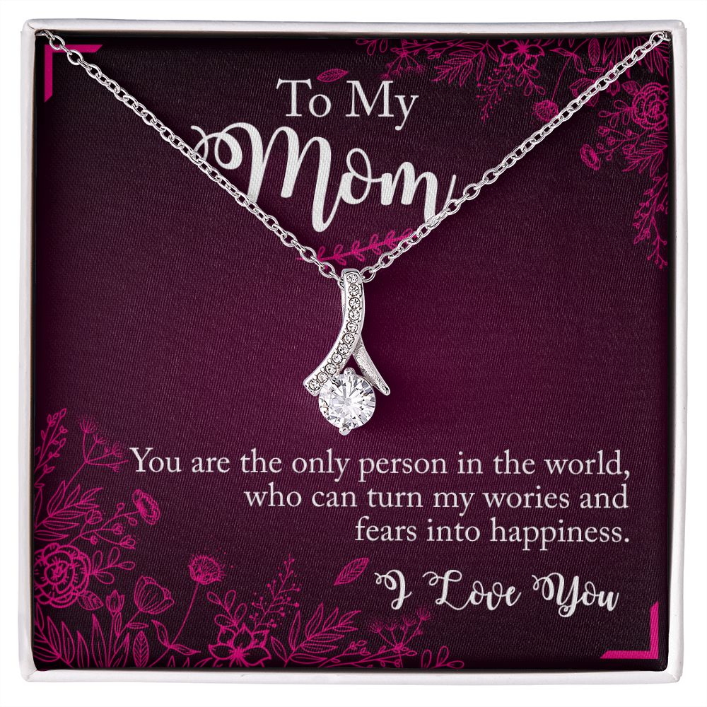 To My Mom you are the person Alluring Beauty Necklace