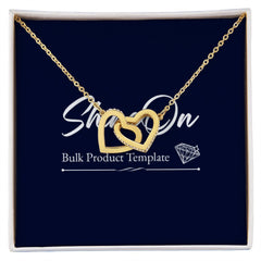 Interlocking Hearts necklace template