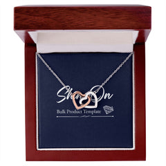 Interlocking Hearts necklace template