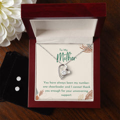 78 Forever Love Necklace and Cubic Zirconia Earring Set