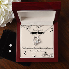 83 Forever Love Necklace and Cubic Zirconia Earring Set