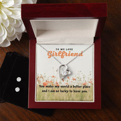 54 Forever Love Necklace and Cubic Zirconia Earring Set