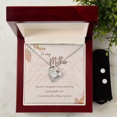 88 Forever Love Necklace and Cubic Zirconia Earring Set