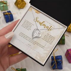 To My Beautiful Soulmate Forever Love Necklace, Valentine's Day Gift for Her