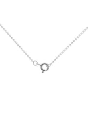 CZ Sterling Silver Cross Pendant, 18"  for Women
