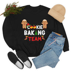 Cookie Baking Team Ugly Christmas Unisex Heavy Blendâ„?Crewneck Sweater Sweatshirt
