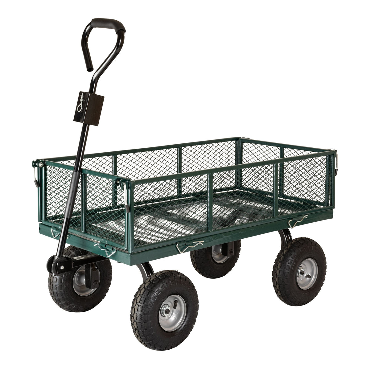 700lb Capacity, 38â€?x 20â€?Towable Mesh Garden Utility Cart