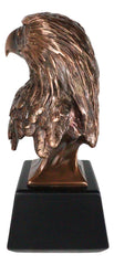 8.25"H Majestic Royal Bald Eagle Stoic Head Bust Taxidermy Figurine