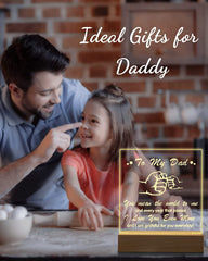 Birthday Gifts for Dad, Engraved Night Light Daddy Presents, Night Lamp 15CM*19CM