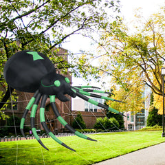 6FT Halloween Inflatable Blow-Up Spider w/ LED Lights