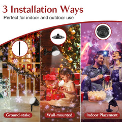 2 Pack Christmas Snowfall Projector Lights