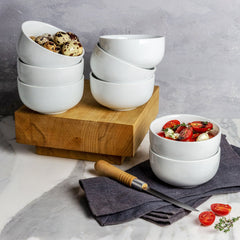 Small Coupe Ramekin Bowl, White, Set of 8