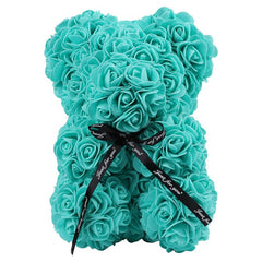 Grreen Creative Foam Rose Flower Teddy Bear Artificial Decoration Valentines Gift
