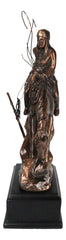 Native Indian Warrior Hunter w/ Rifle & Rope On Horse Figurine