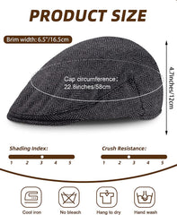 8 Pcs Newsboy Gatsby Classic Men Hats Multicolored
