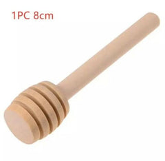 3.15" Honey Dipper Sticks Mini Practical  Handle Wood Honey Jar Coffee Milk
