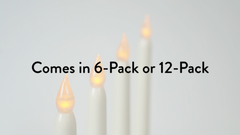 LED Candle Sets Flickering Taper Faux Wax Color Change Options w/ Remote