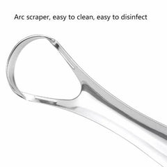 1PC Useful Tongue Scraper Stainless Steel Oral Tongue Cleaner Medical Mouth