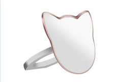 Cat Desgin Finger Ring Mobile Phone Smartphone Stand Holder socket
