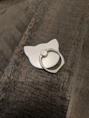 Cat Desgin Finger Ring Mobile Phone Smartphone Stand Holder socket