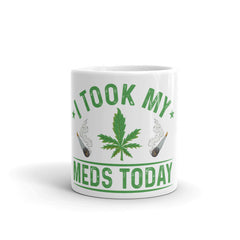 White glossy mug