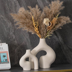 Creative White Ceramic Vase for Home Decoration